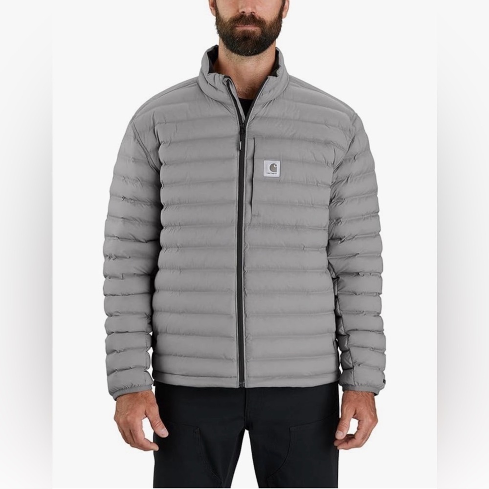 Carhartt LWD Men's Relaxed Fit Stretch Insulated Jacket Asphalt Gray